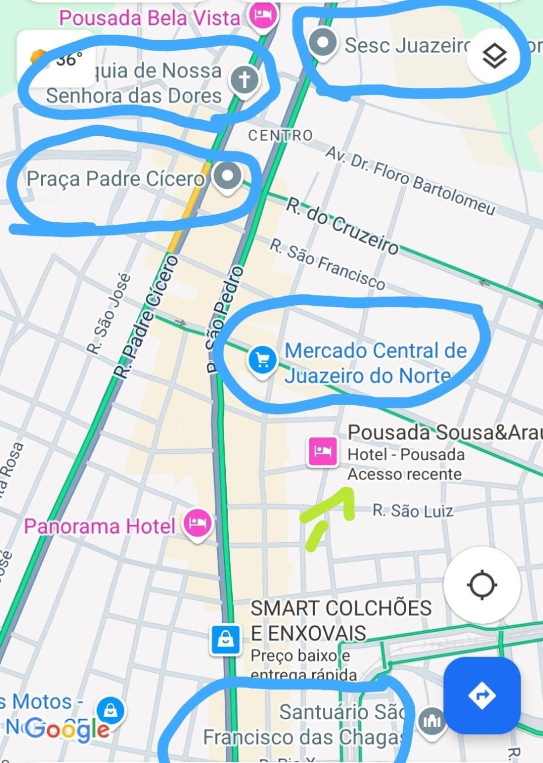 Pousada Sousa&Araujo Juazeiro do Norte Kültér fotó